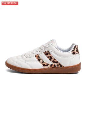 Women's Retro Sneakers Vintage Artificial Leather Gum Sole Shoes